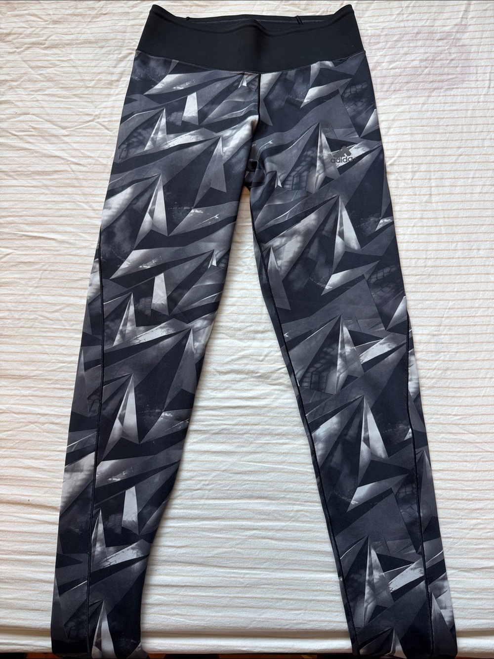 adidas Black & White Geometric Print Leggings